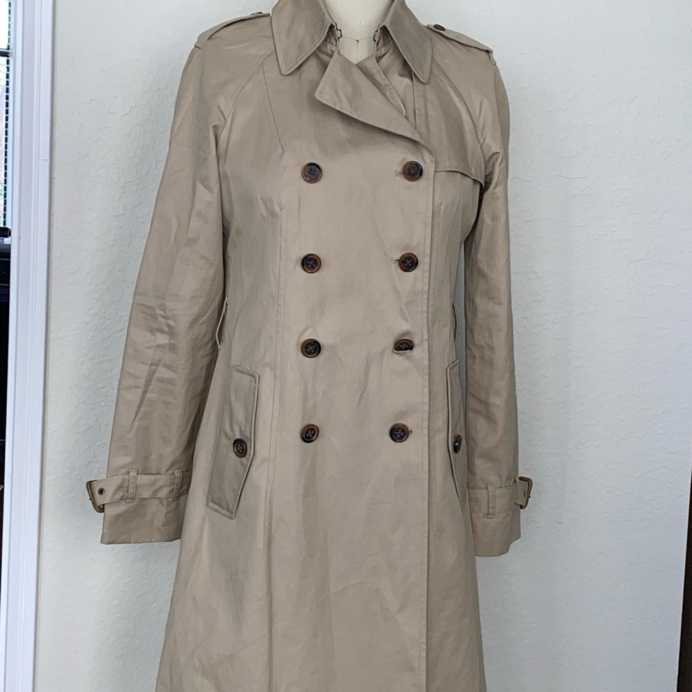 Banana Republic Trench Coat Small ECU - Picture 5 of 15